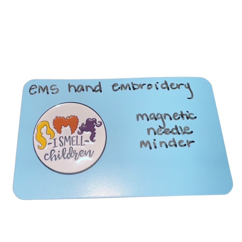 I Smell Children Magnetic Needle Minder Handmade